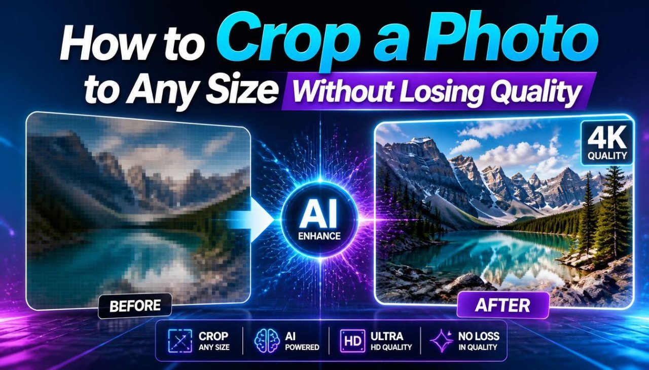 How to crop a photo to any size without losing quality