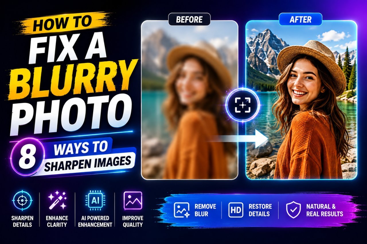 How to fix a blurry photo and sharpen blurry images