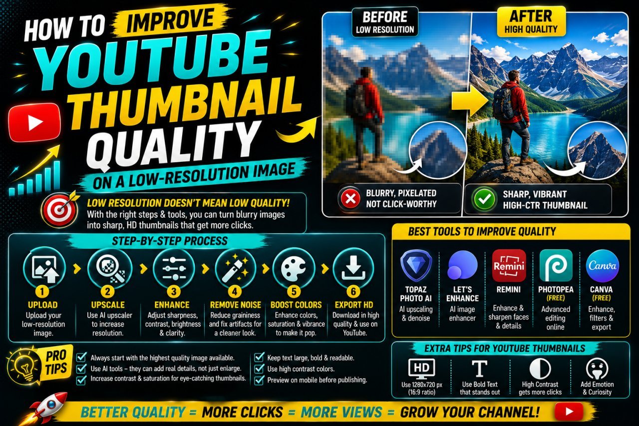 How to improve YouTube thumbnail quality on a low-resolution image