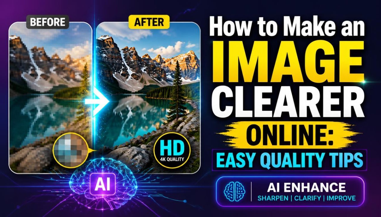 How to make an image clearer online using image enhancement tools
