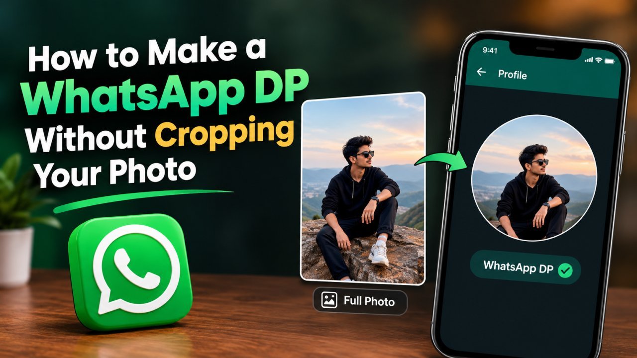 How to make a WhatsApp DP without cropping your photo