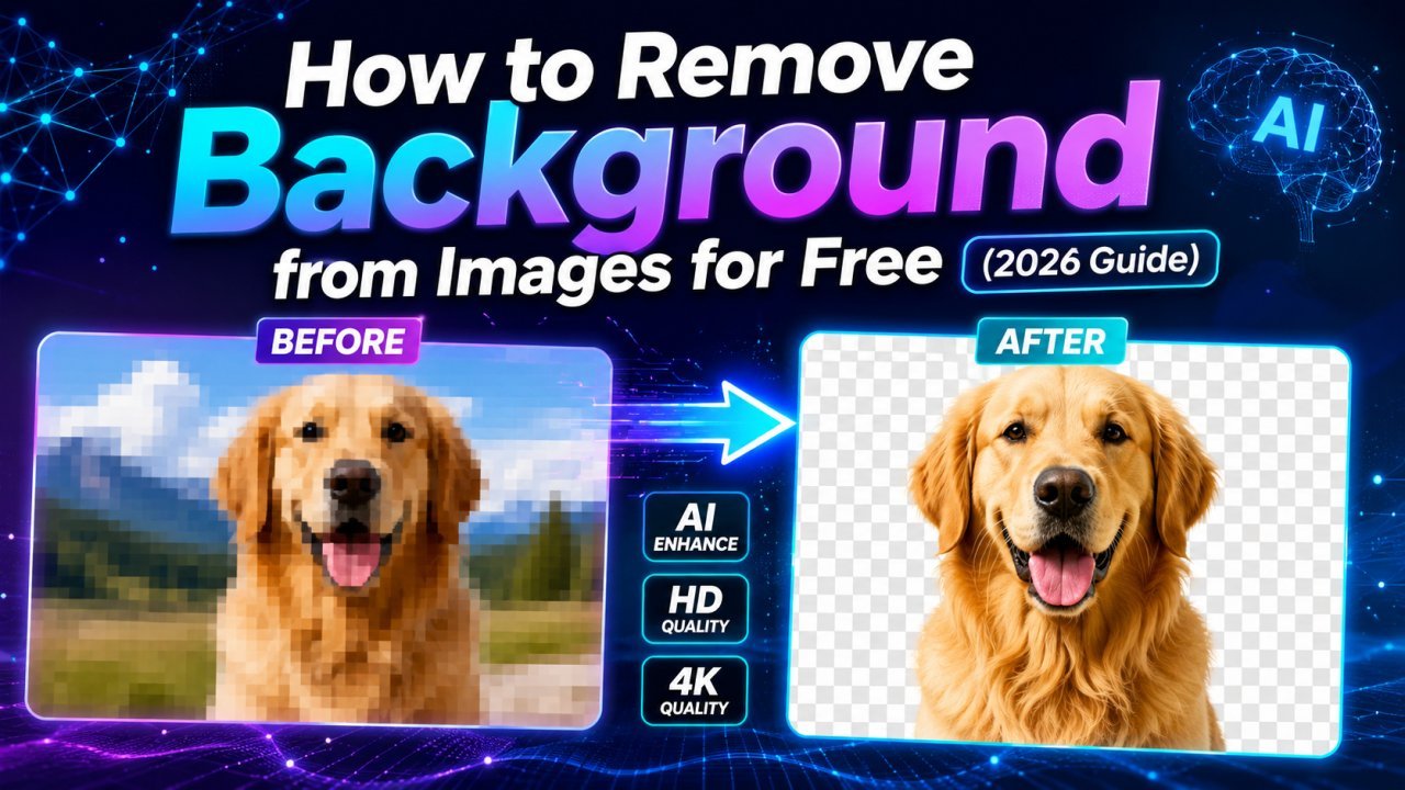Remove background from images for free using AI with Image EditPro